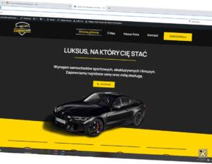 Strona internetowa wypożyczalnia samochodów