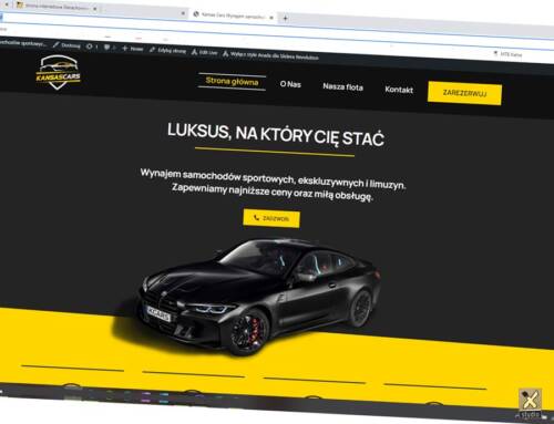Strona internetowa wypożyczalnia samochodów